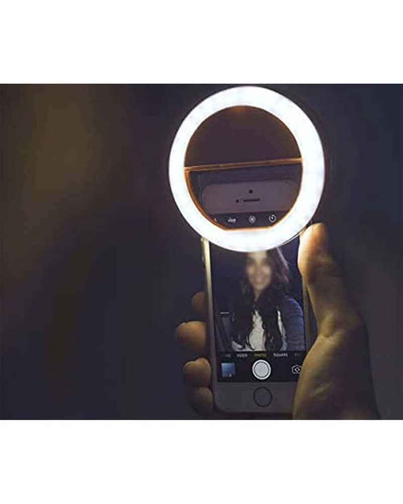 Portable Selfie LED Light Ring Flash Night Light for Smartphones, Tablets, iPad