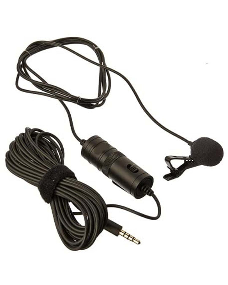 Lavalier Microphone Easy Clip-on System, ­ Perfect for Recording Voice/Video Conference