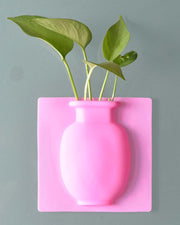 Removable Self Adhesive Hanging Wall Silicone Flower Vase