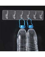 Transparent Reusable Stick-on Hook for Wall Hangers - Set of 2