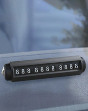 Temporary Car Parking Phone Number Plate with Window Breaker