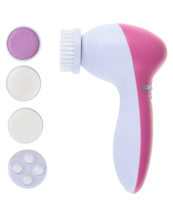 5-In-1 Facial Cleansing Brush - Green