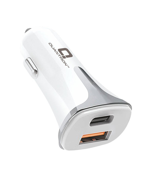 Quantron 3.4AMP Fast Car Charger USB & Iphone Cable