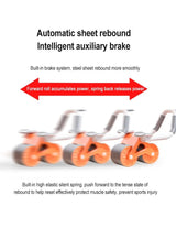 Automatic Rebound Abdominal Wheel - Workout Equipment