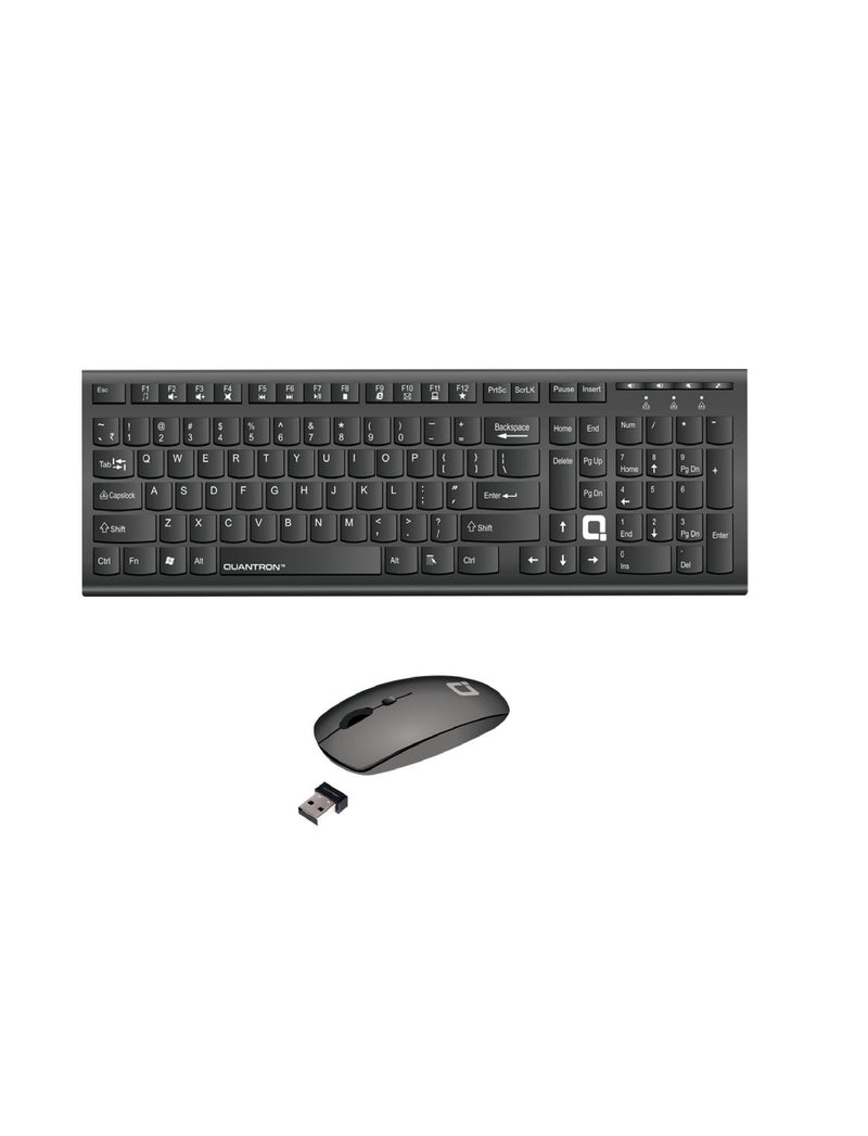 Quantron Wireless Keyboard & Mouse Combo Set