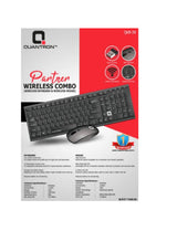 Quantron Wireless Keyboard & Mouse Combo Set