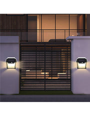 Dual Bulb Solar Interaction Outdoor Wall Lamp