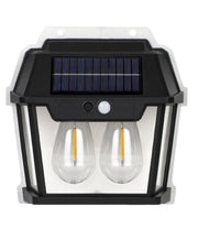 Dual Bulb Solar Interaction Outdoor Wall Lamp