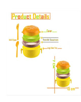 Burger Shape Lunch Box - 3 Layers