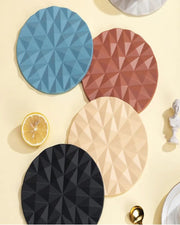 Heat Resistant Silicone Circle Trivet Mat - Set of 2