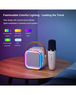 Wilreless Microphones & Speaker - (Blue Color)