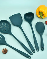 Silicone Ladle Soup Spoon - Dark Green