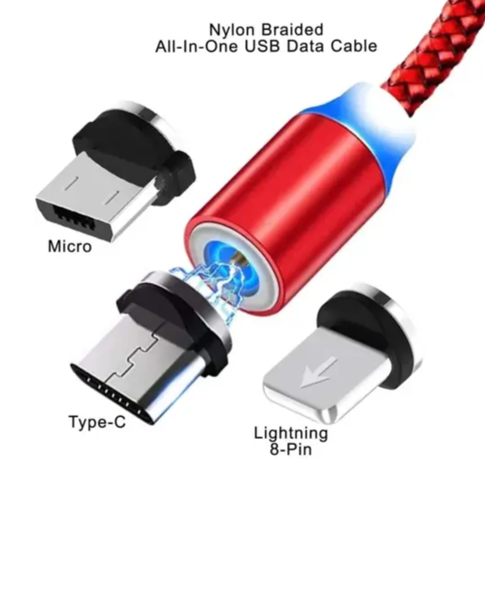Luminous Mobile Charging Led Cable - Magnetic