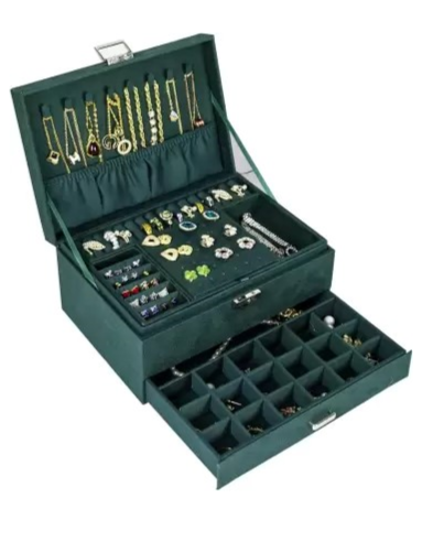 Jewelry Organizer Box - Green