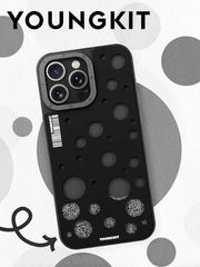 YoungKit Polka Dots iPhone 15 Pro Cover Case - Black (Original)