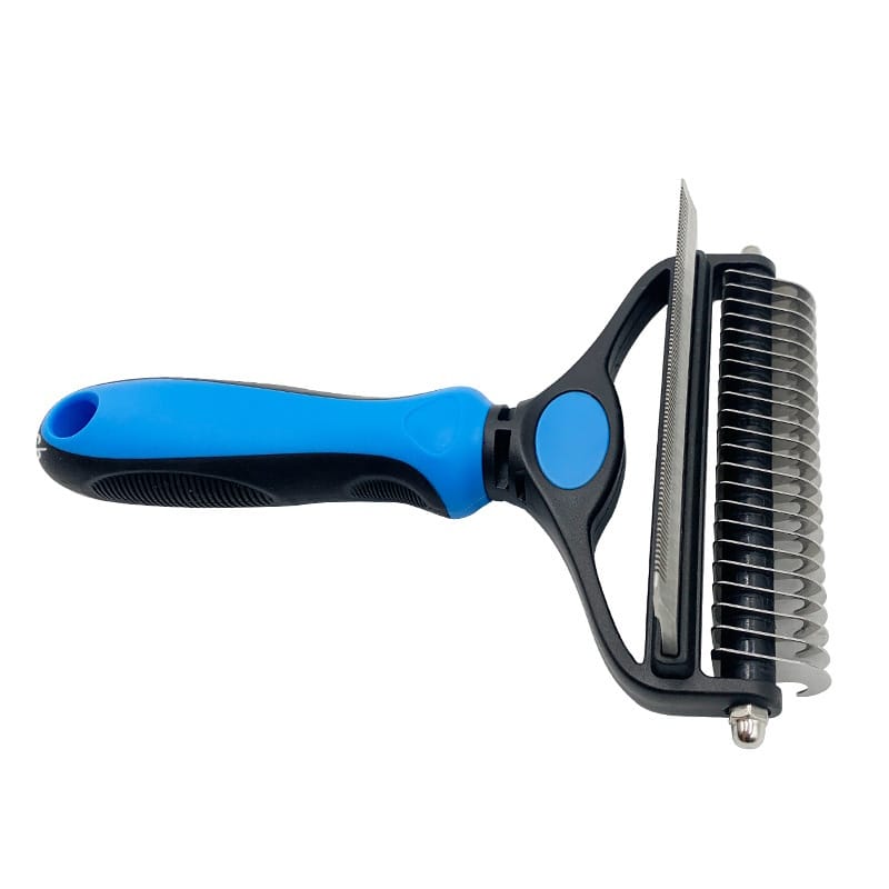 2-In-1 De-Shedding And De-Matting Tool/Comb/Brush For Removal Of Tangles, Matts And Loose Undercoat Fur