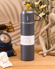 Vacuum Flask Thermos with 3 Cups Set