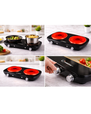 Ovastar OWIC-699 Infra Dual Infrared Induction Cooker (Double Burner)