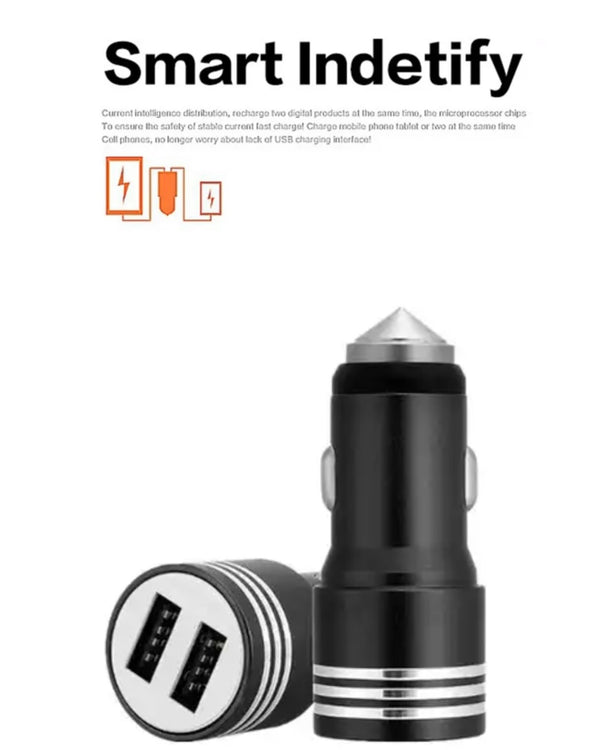 15w Turbo Car Charger - Dual USB Port