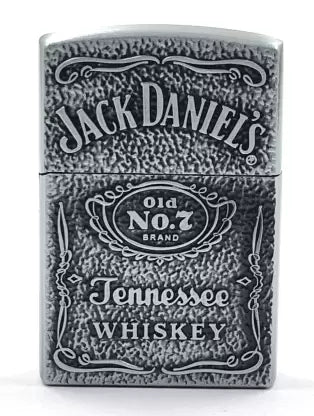 "Jack Daniel's Gun Metal Lighter: A Refined Spark"