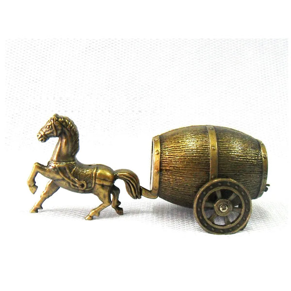 Creative Mini Horse Carriage Fire Refilable Lighter