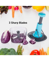 3 Blades Handheld Vegetable Chopper