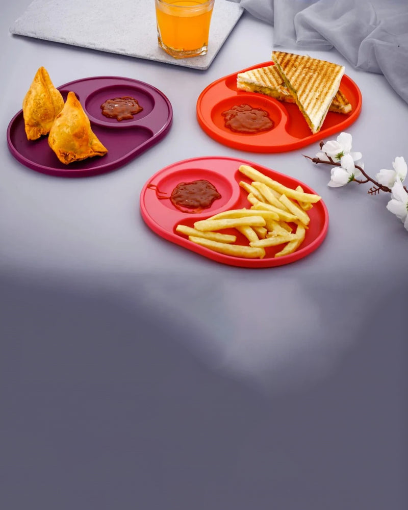 Twing Deluxe Plastic Kids Plate 1 Set Of 6 Pcs