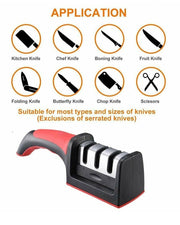 Manual Knife Sharpener Tool - 3 Stages