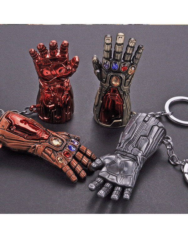 Avengers Thanos Infinity Gauntlet Glove Keychain - Bronze